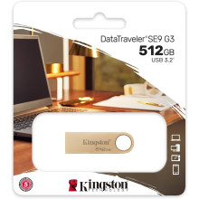 KINGSTON DATATRAVELER SE9 G3 METAL USB FLASH DRIVE PENDRIVE THUMBDRIVE DTSE9G3 (512GB)