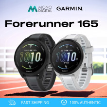 Garmin Forerunner 165 GPS Running Smartwatch with Advanced Dynamics (Black / Mist Gray)