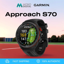 Garmin Approach S70 GPS Golf Smartwatch with Black Silicone Band