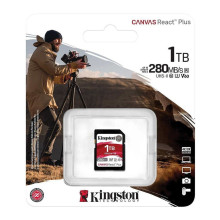 KINGSTON SD MEMORY CARD CANVAS REACT PLUS V60 CLASS 10, UHS-II, U3 FOR 4K CAMERAS SDR2V6 (1TB)